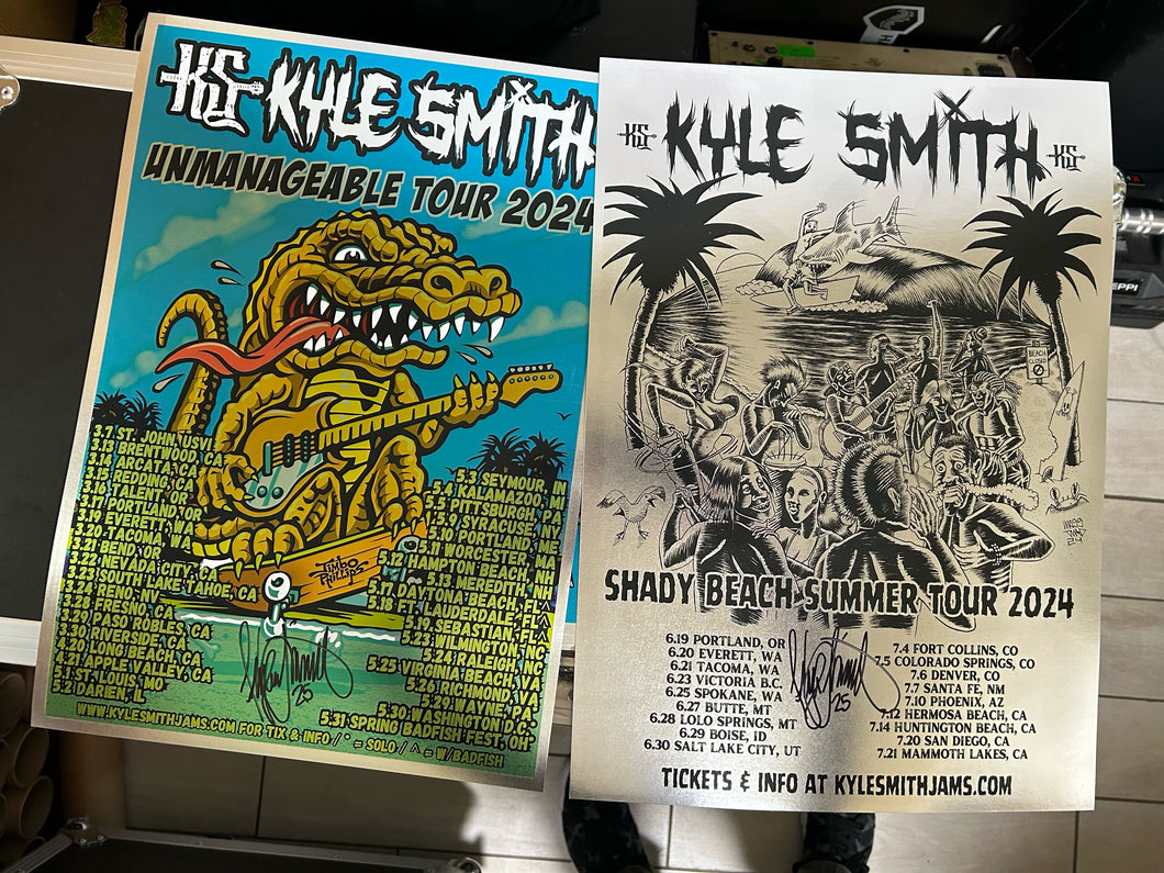 2 Signed Tour Posters