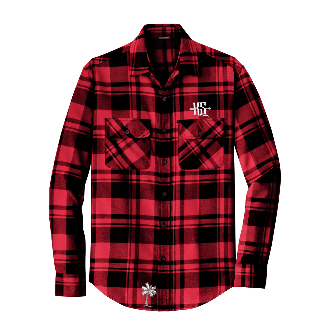 WTF Opie Flannel - Red and White
