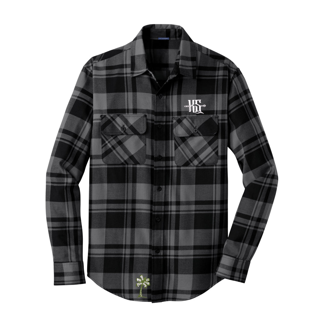 WTF Opie Flannel - Grey and White